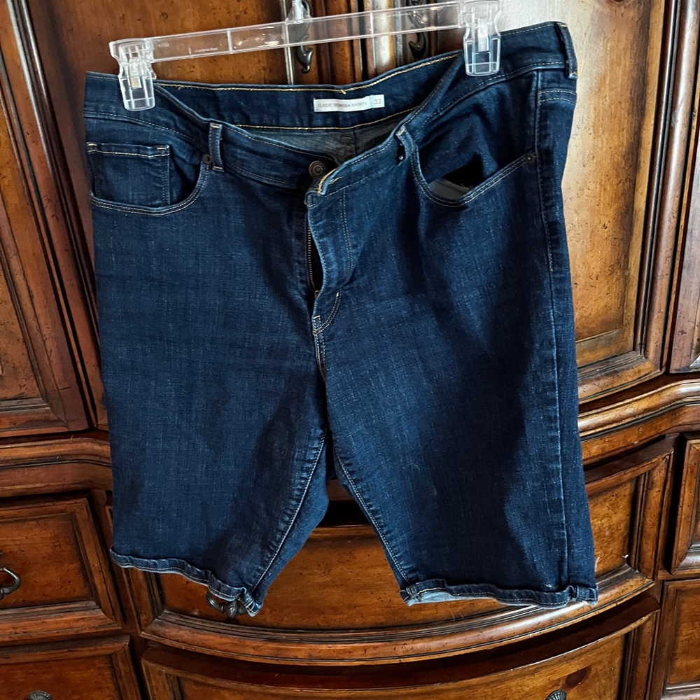 Levi's Blue Bermuda Shorts Casual Denim